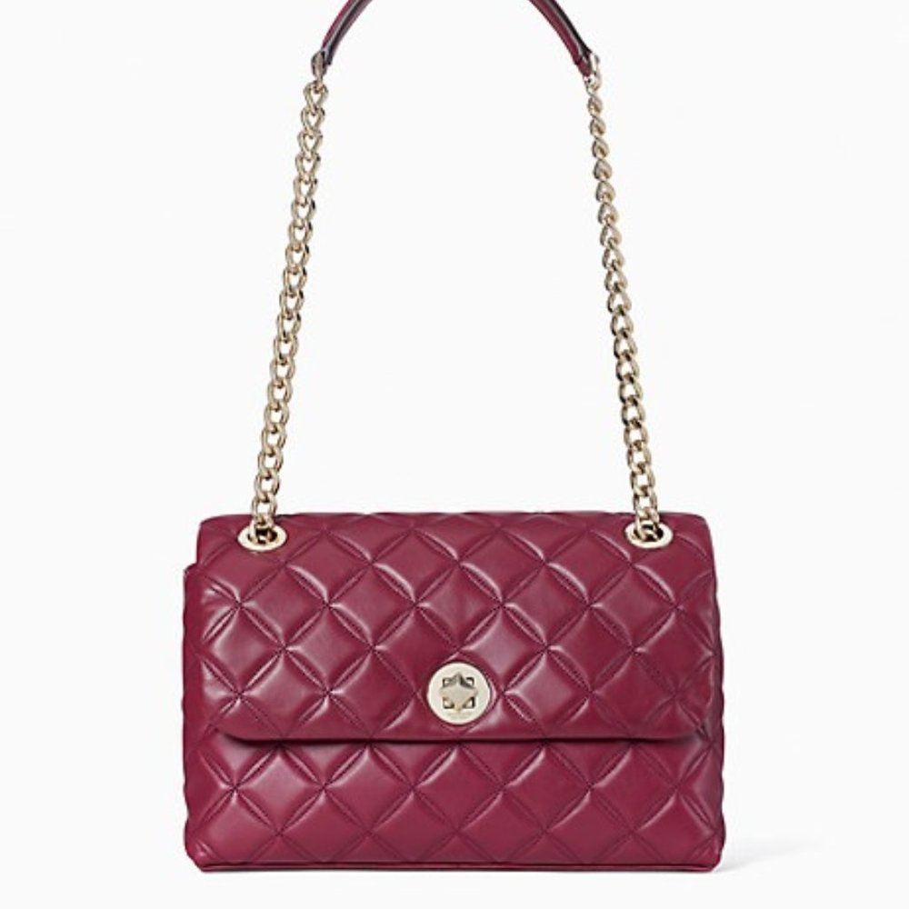 Kate Spade NEW Large Natalia Quilted Leather Flap Shoulder Bag w/Tags
